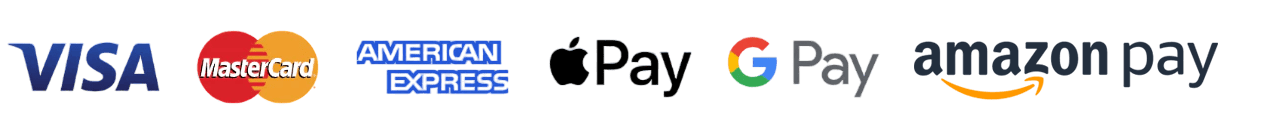 Moyens de paiement acceptés par TopCuistot : Visa, Mastercard, American Express, Apple Pay, Google Pay et Amazon Pay